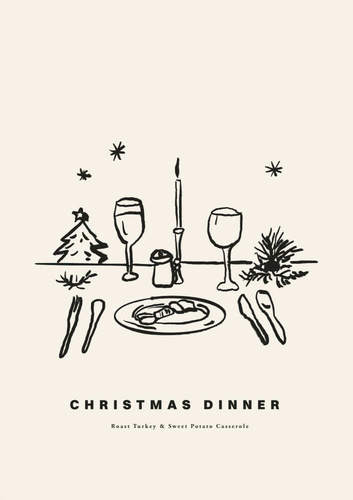 Christmasdinnerno02 by Treechild — canvas wall art