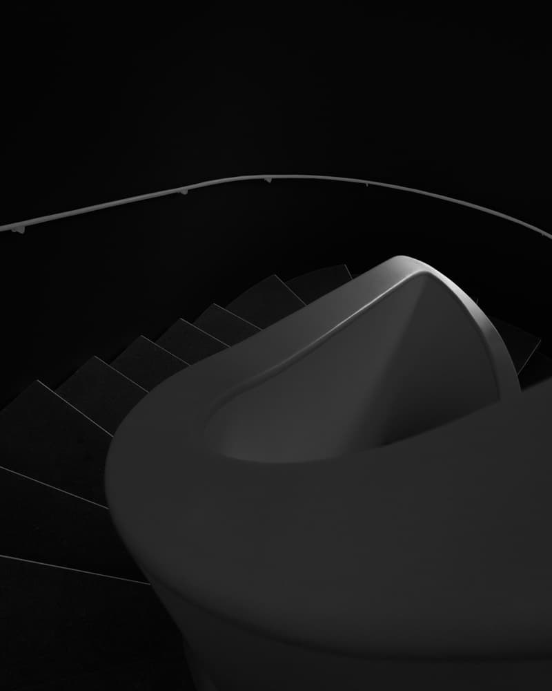 Elegant Spiral Staircase by Olavo Azevedo — canvas wall art