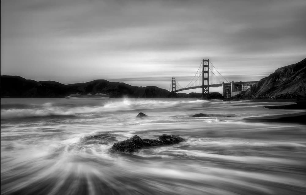 Golden Gate Coastline Flow by ANNA AN — canvas wall art