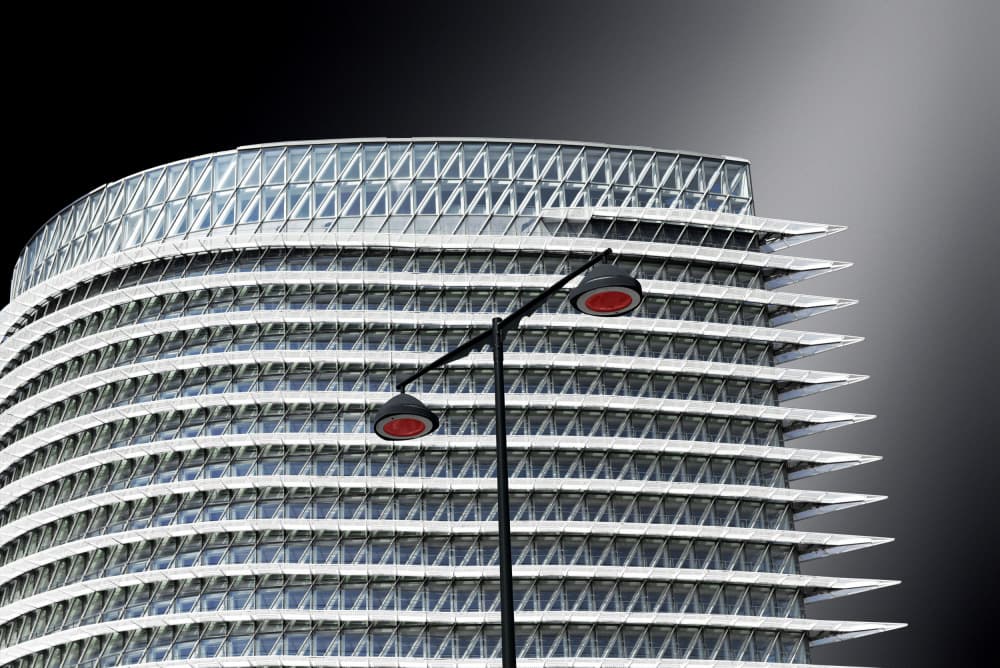 Modern Building Geometry by Jorge Pimenta — canvas wall art