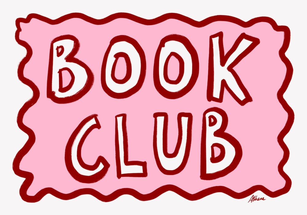 Book Club Sign by Athene Fritsch — canvas wall art