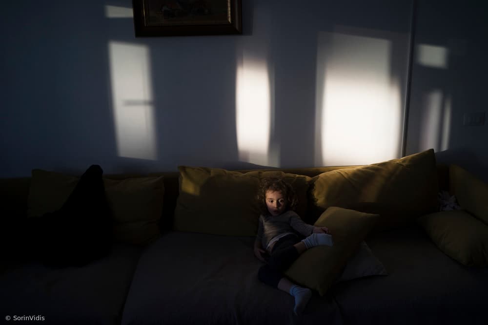 Child in Golden Light by Sorin Vidis — canvas wall art