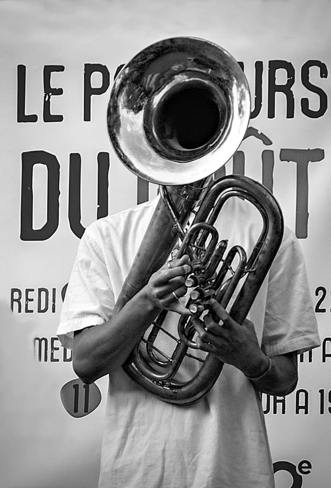 Brass Head Musician by Milan Uhrin AFIAP AZSF — canvas wall art