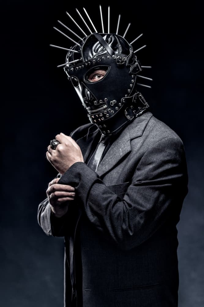 Man in Spiked Mask by Petri Damstén — canvas wall art