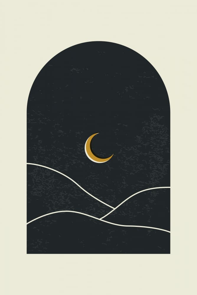 Serene Desert Moon by jay stanley — canvas wall art