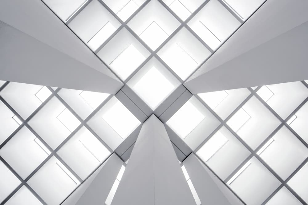 Modern Geometric Light by Renee Doyle — canvas wall art