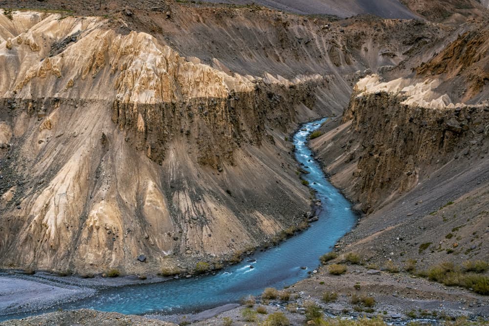 Blue River Canyon by Nilesh J. Bhange — canvas wall art