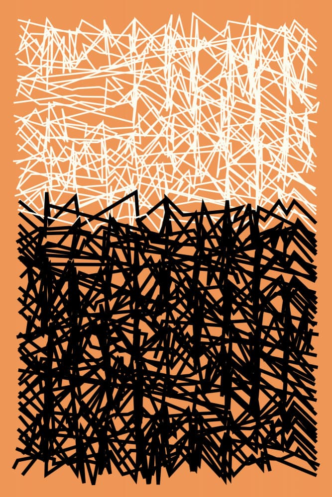 Abstract Line Contrast by Petr Strnad — canvas wall art