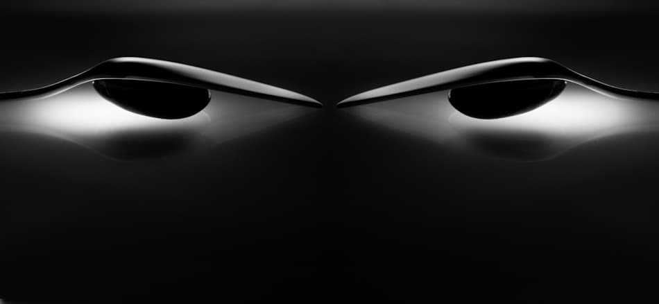 Sleek Dark Symmetry by Hilde Ghesquiere — canvas wall art