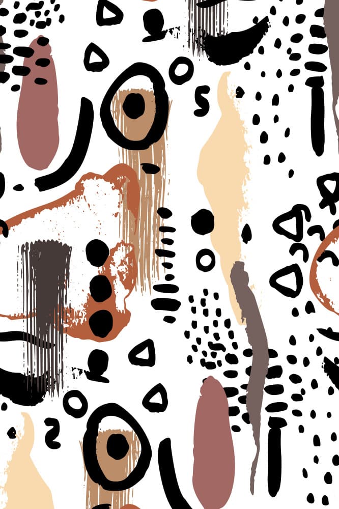 Boho Brushstroke Pattern by Anna Rose — canvas wall art
