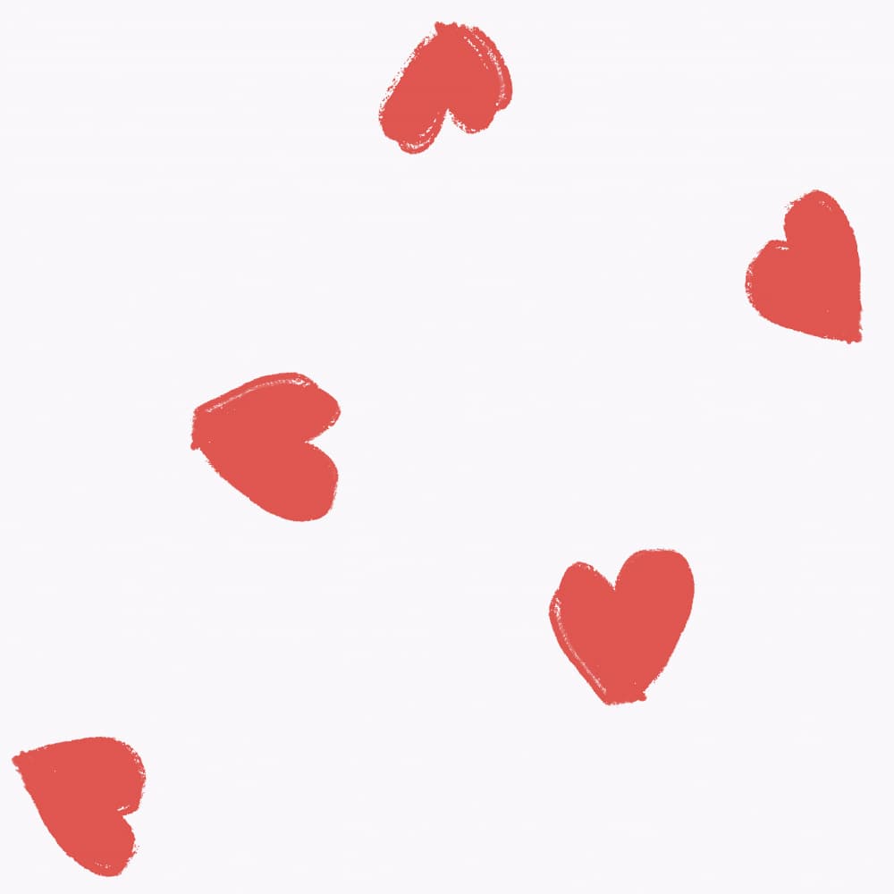 Floating Red Hearts by Giovanna Julião — canvas wall art