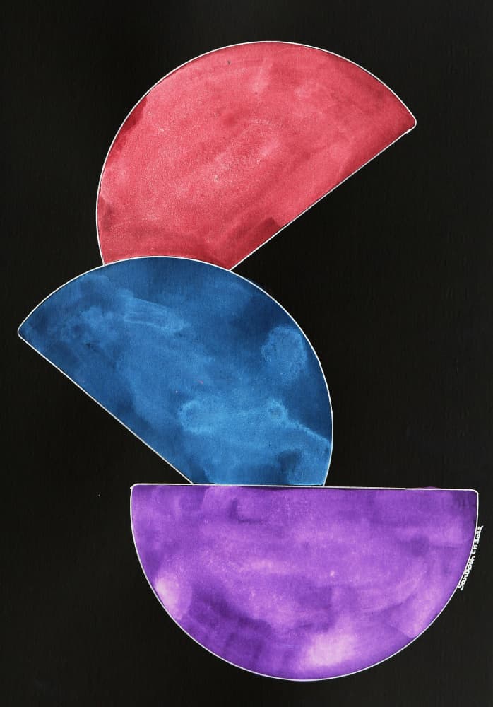 Vibrant Geometric Shapes by Santhosh ch — canvas wall art