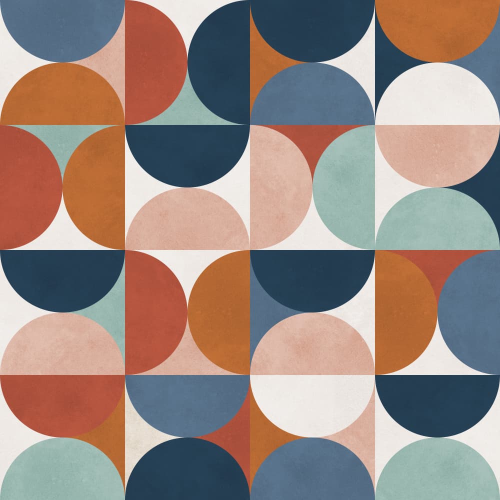 Colorful Geometric Shapes by Vitor Costa — canvas wall art
