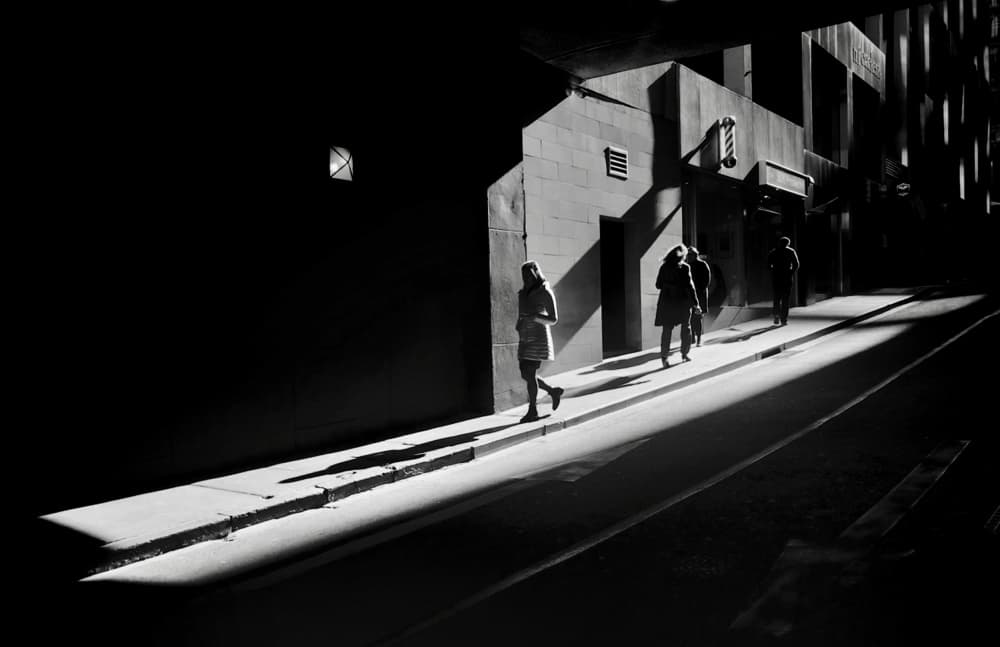 Urban Light and Shadows by Allan Li wp — canvas wall art