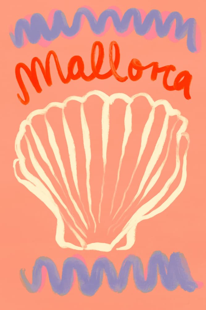 Mallorca(seashell) by Treechild — canvas wall art