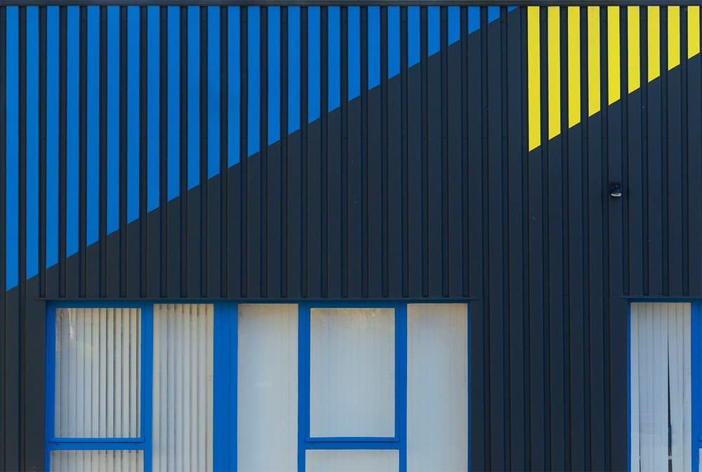 Rhythm of shapes by Jef Van den Houte — canvas wall art