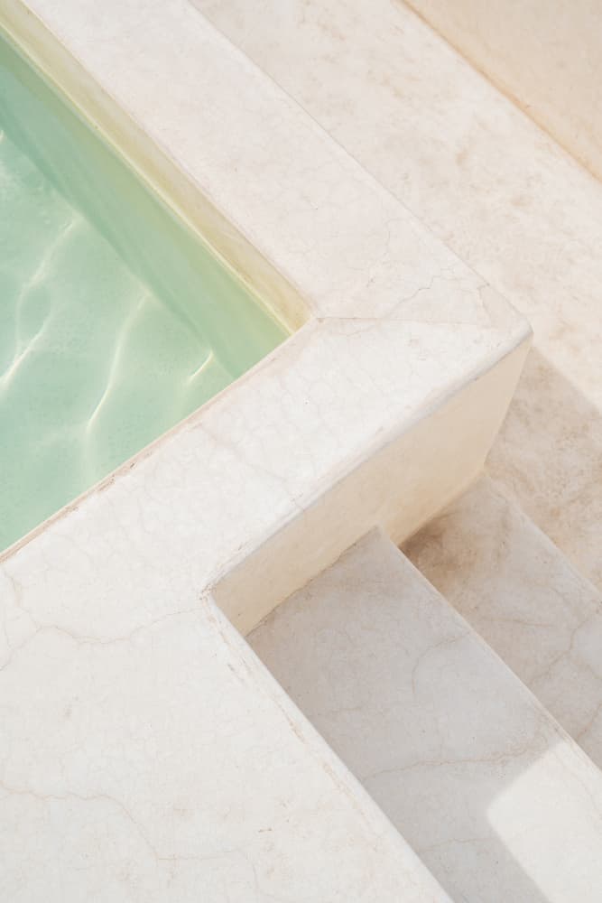 Refreshing Pool Steps by Henrike Schenk — canvas wall art