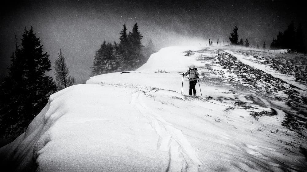 Winter Mountain Trek by Marcel Rebro — canvas wall art