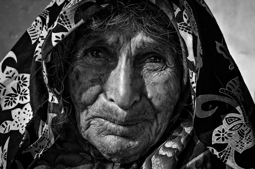Wise Elder's Portrait by Mohammadreza Momeni — canvas wall art