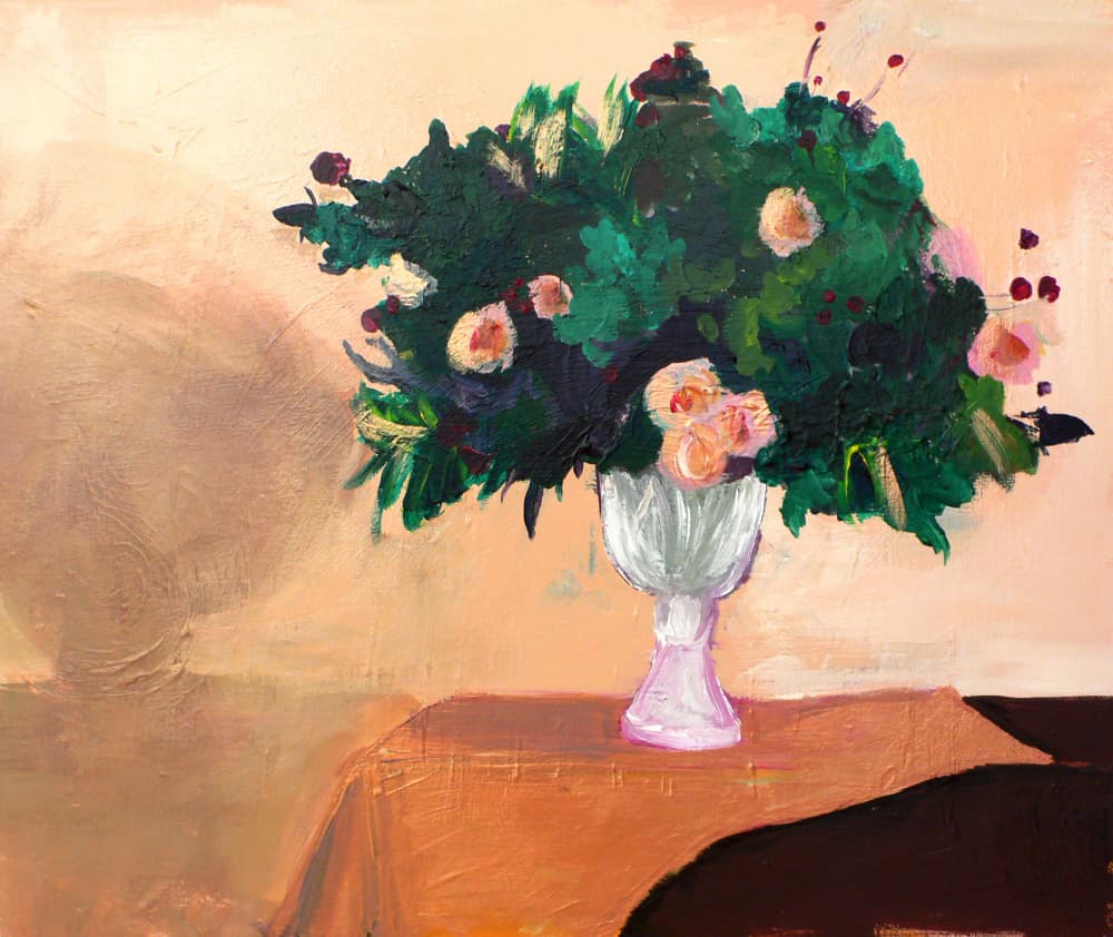 Elegant Rose Bouquet by Christine Lindstrom — canvas wall art