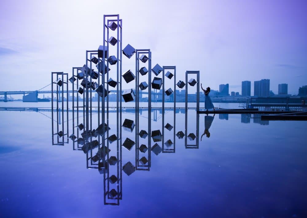 Serene City Reflections by Tsutomu Sakamoto — canvas wall art