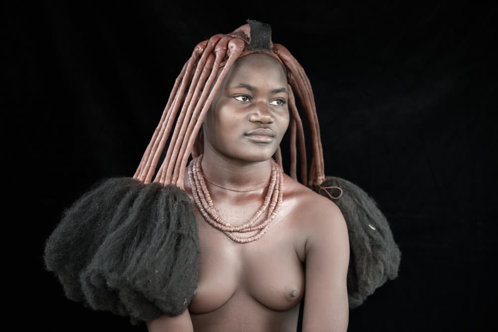Himba Woman Portrait by Trevor Cole — canvas wall art