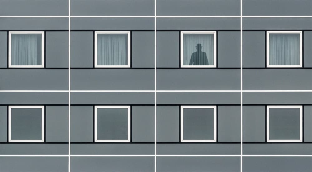 The Man in the Window by Jef Van den Houte — canvas wall art