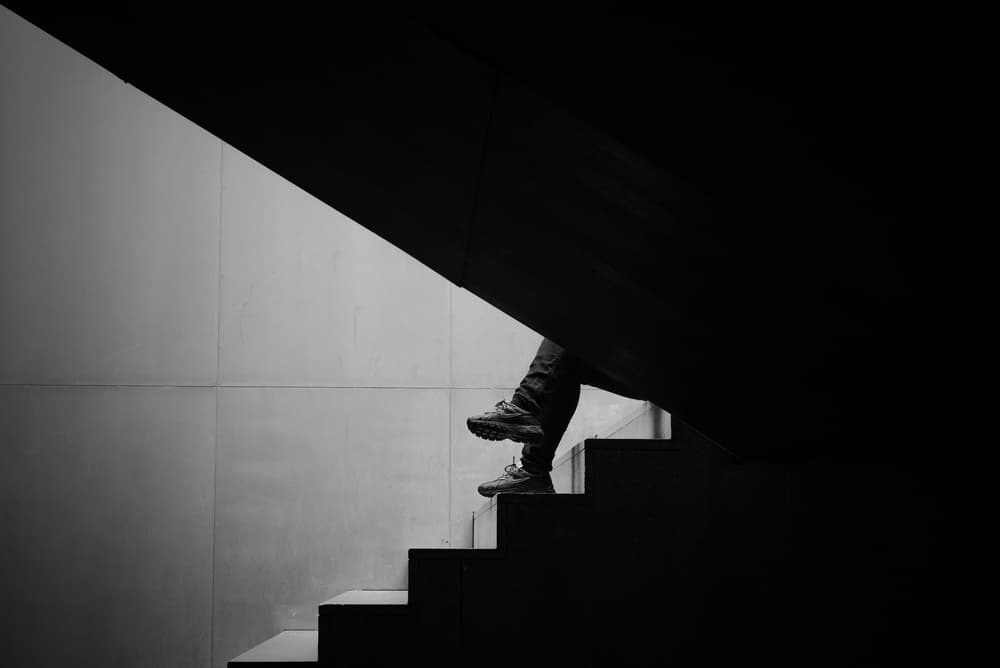 Steps in Contrast by João Castro — canvas wall art