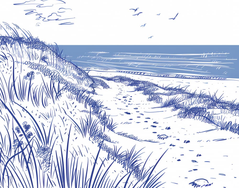 Coastal Dune Path by Jolly and Dash — canvas wall art