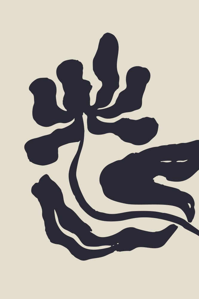 Abstract Indigo Botanicals by Anna Rose — canvas wall art
