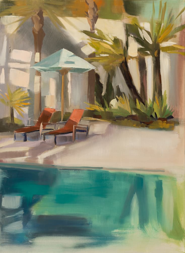 Palmbeach by Jenny Westenhofer — canvas wall art