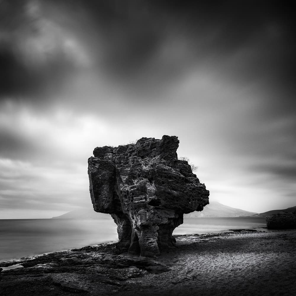 Dramatic Sea Stack by George Digalakis — canvas wall art