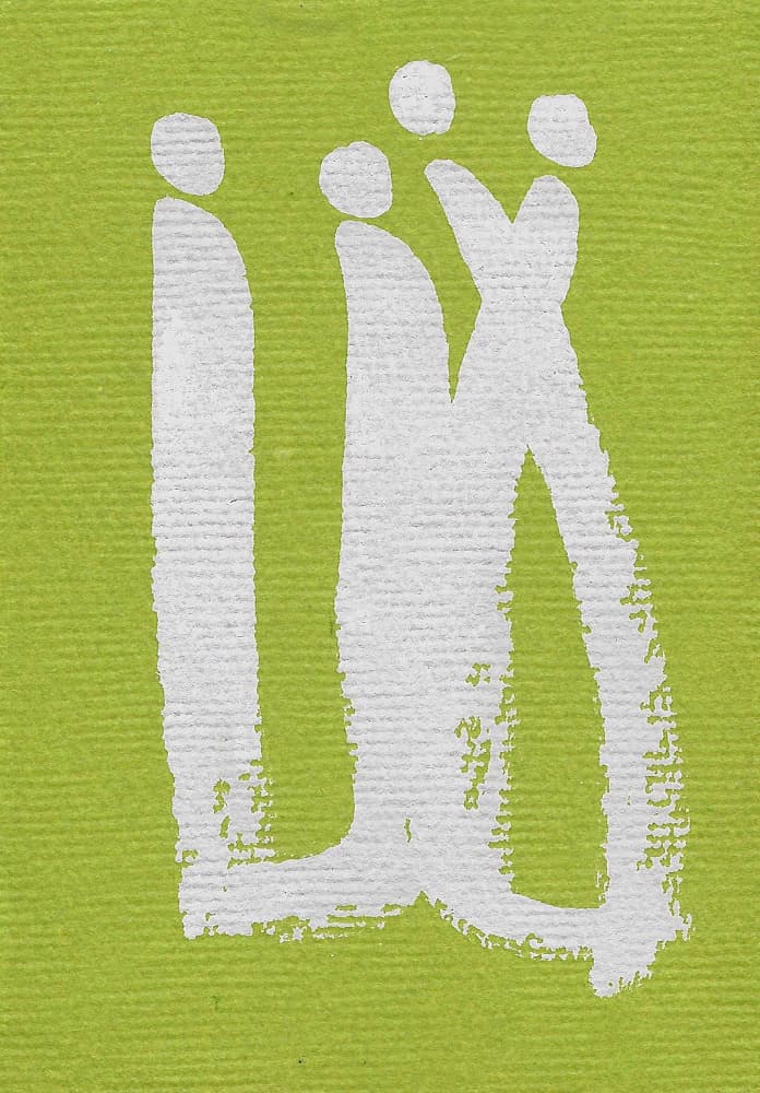 Four Abstract Figures by Santhosh ch — canvas wall art