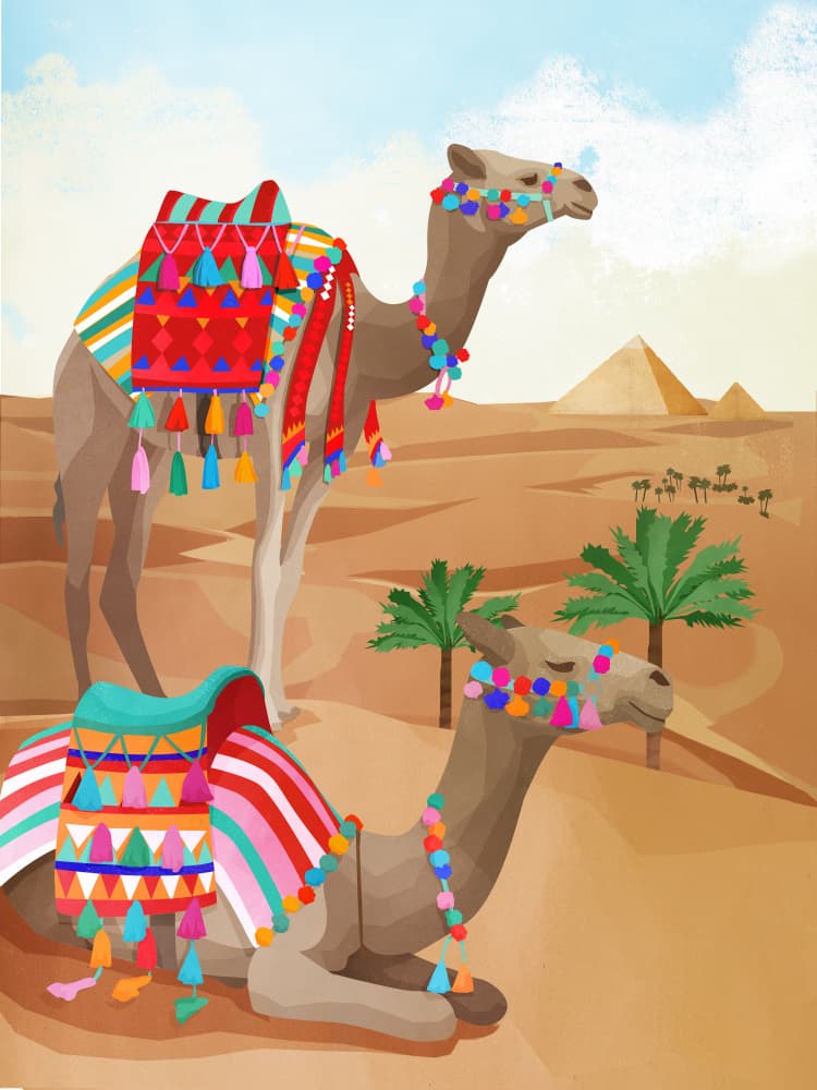Desert Adventure by Goed Blauw — canvas wall art