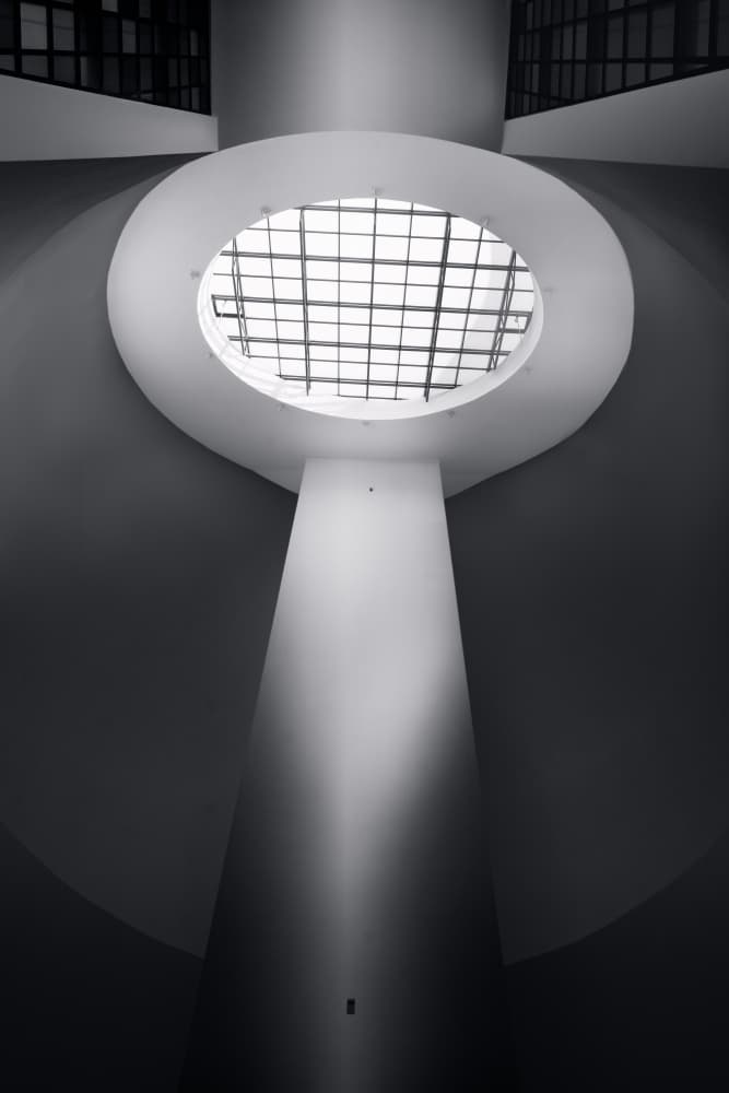 Architectural Light Shaft by Olavo Azevedo — canvas wall art