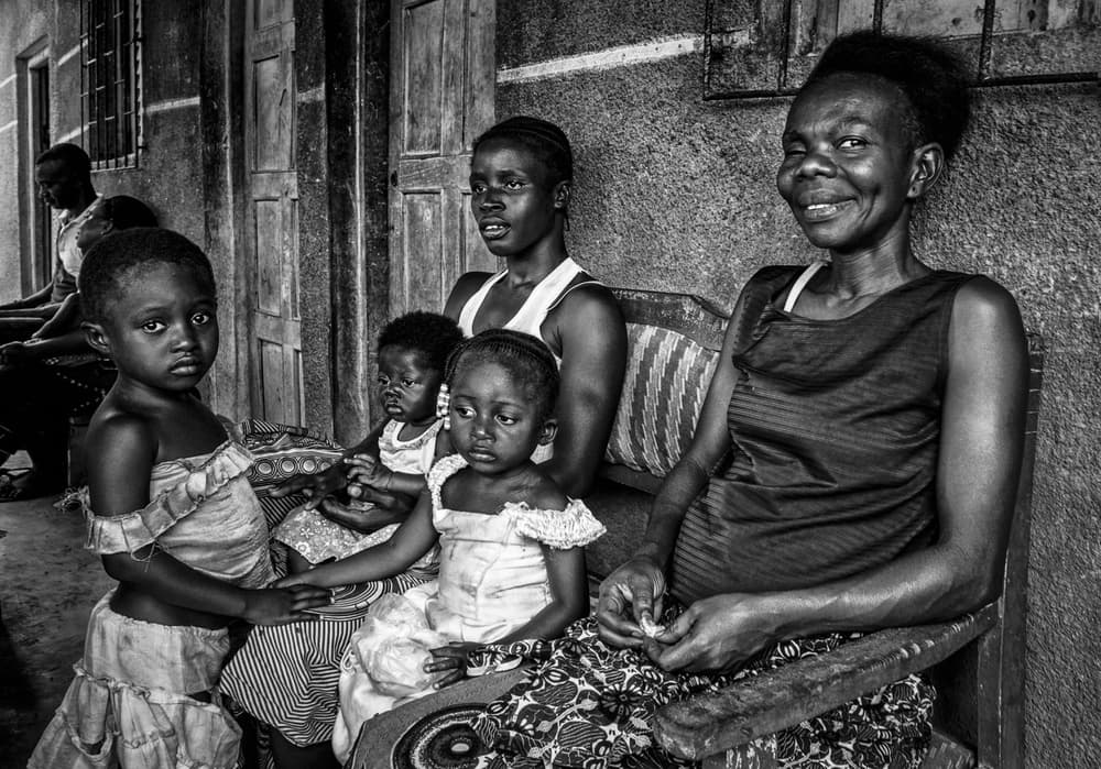 Smiling African Family by Joxe Inazio Kuesta Garmendia — canvas wall art