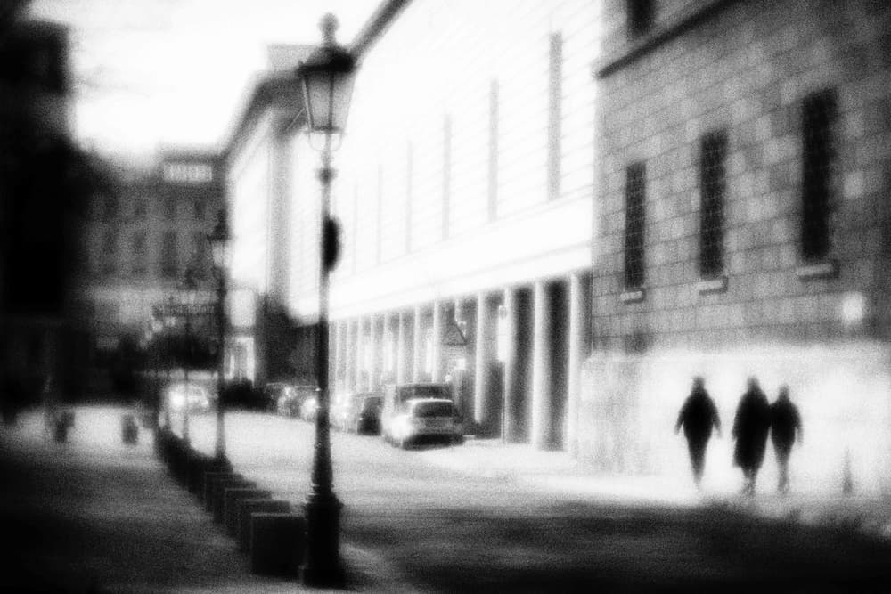 Dreamy Street Figures by Vincenzo Pascale — canvas wall art