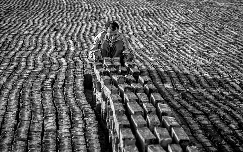 Working The Brick Field by Mohammadreza Momeni — canvas wall art