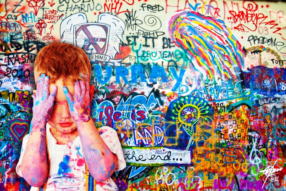 Niño Artista I by Osvaldo Russo — canvas wall art
