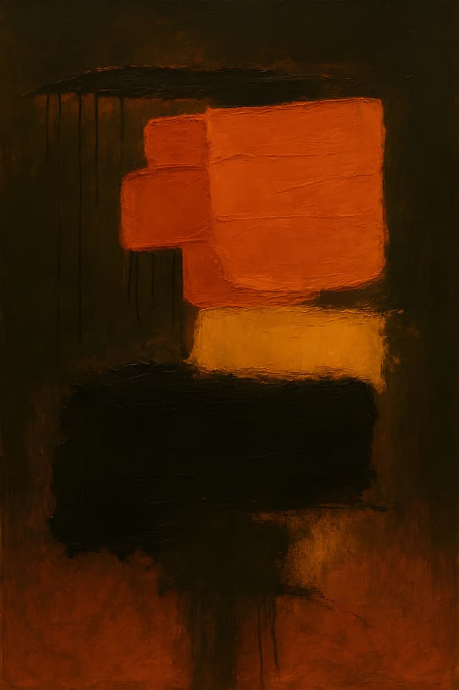 Abstract Color Blocks by HUGO — canvas wall art