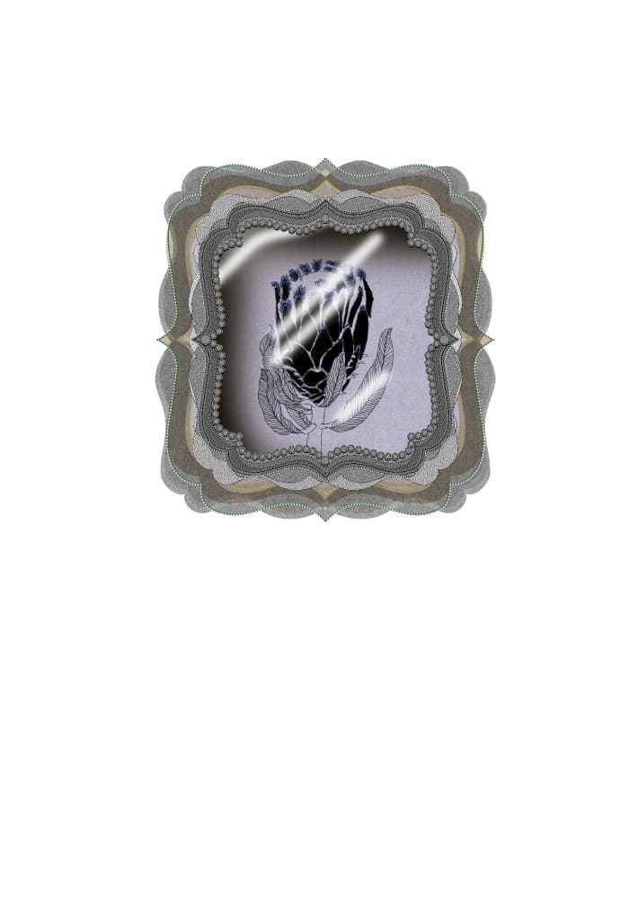 Ornate Dark Bloom by XHOZUCAN — canvas wall art