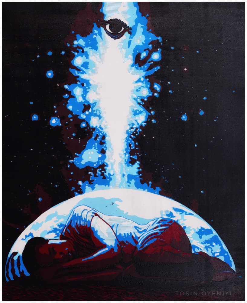 Cosmic Eye Awakening by Tosin Oyeniyi — canvas wall art