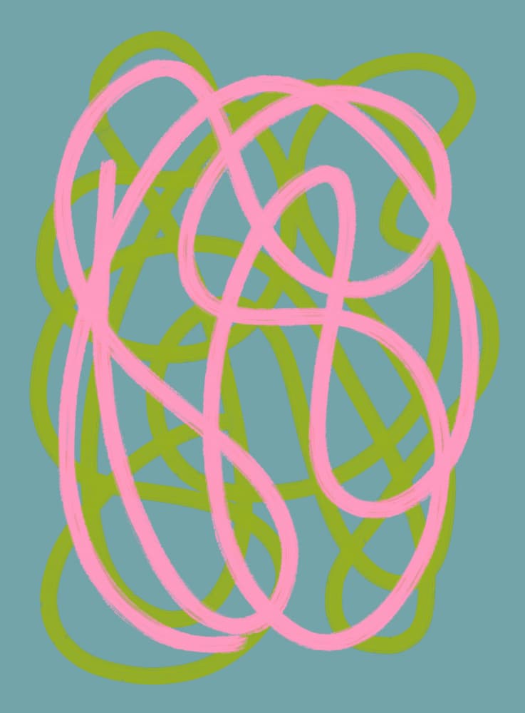 Abstract Colorful Doodles by Studio Memb — canvas wall art