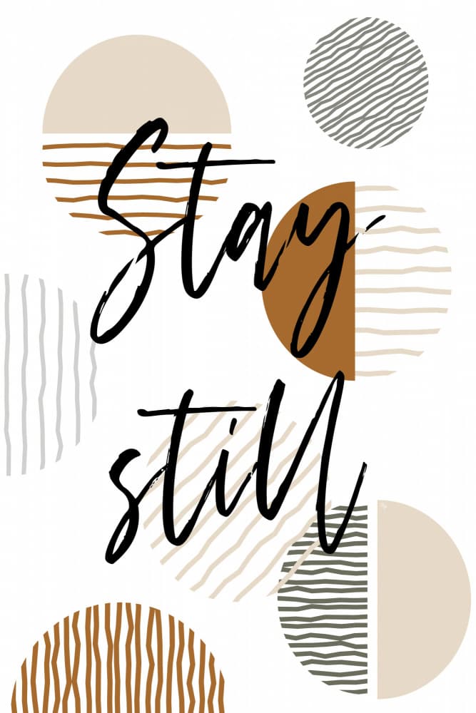 Stay Still Abstract by Martina — canvas wall art