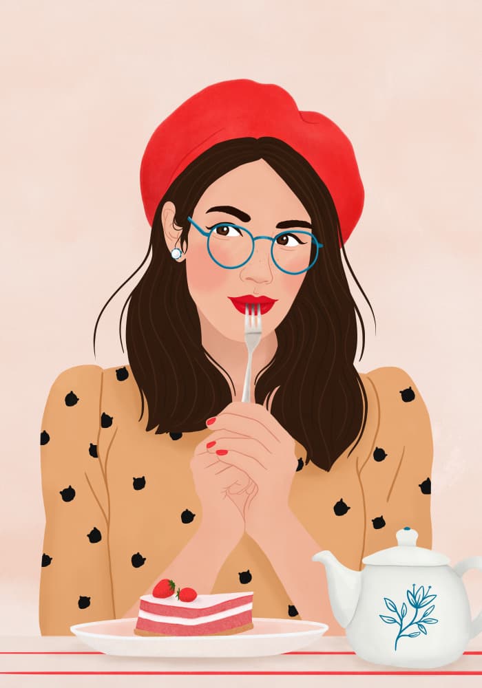 Sweet Tea Time by Petra Holíková — canvas wall art