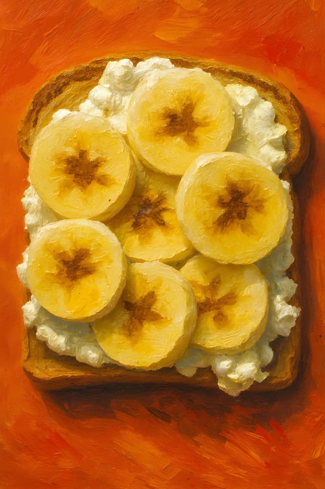 Banana Cottage Toast by HUGO — canvas wall art