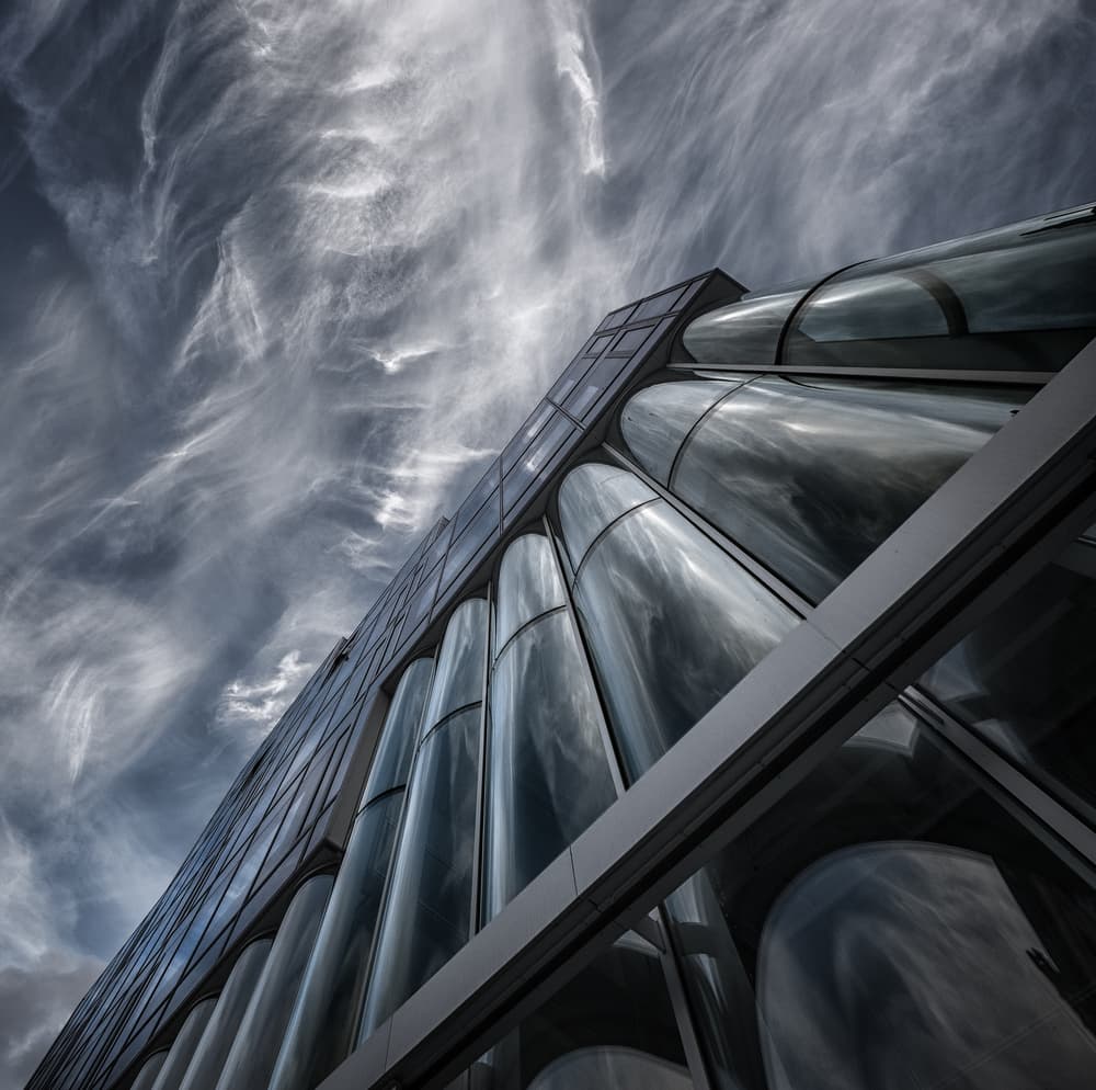 Modern Architectural Reflections by Harry Verschelden — canvas wall art