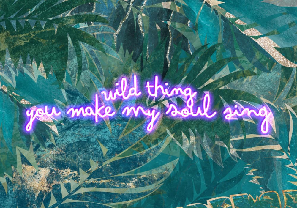 Neon Jungle Soul Sing by Sarah Manovski — canvas wall art