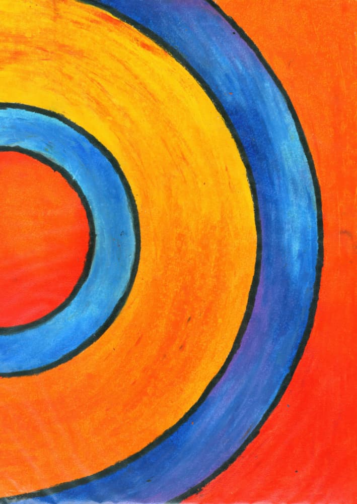 Bold Color Circles by Kulik — canvas wall art