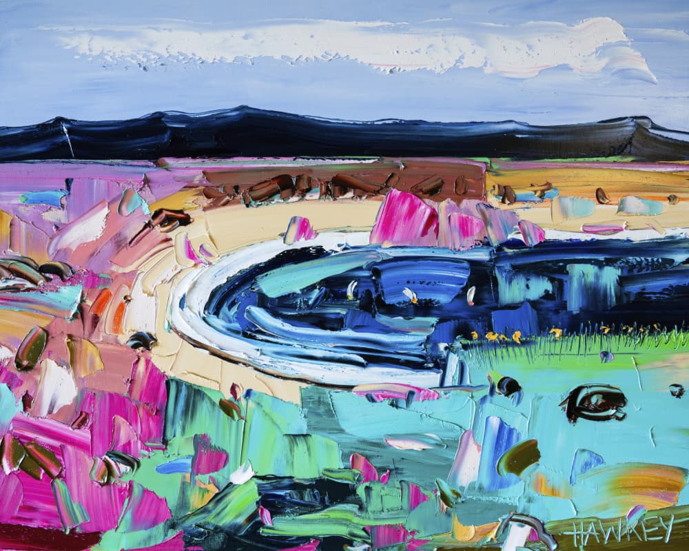 Vibrant Abstract Landscape by Angela Hawkey — canvas wall art